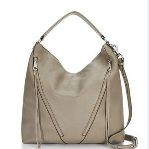 Rebecca Minkoff Moto Hobo Mushroom pebbled leather EUC! like new!